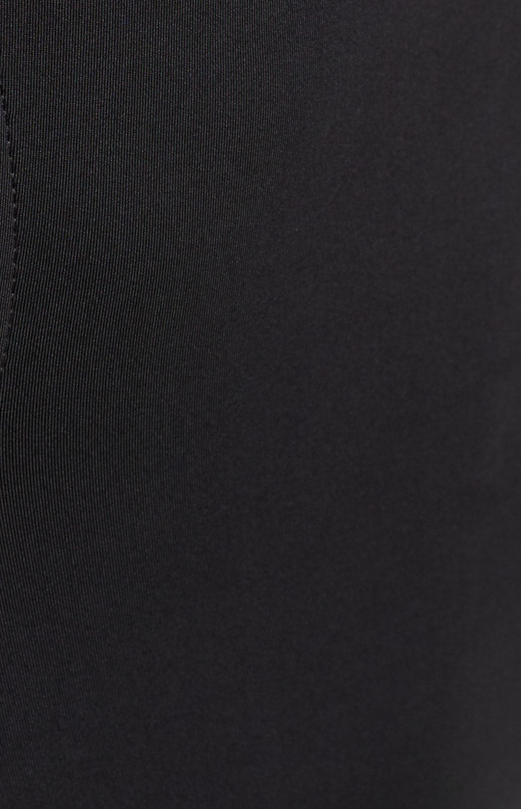 Charis Black Long Sleeve Backless Maxi Dress