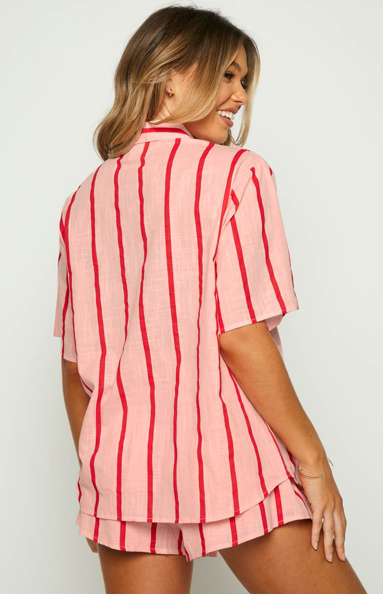 Evah Pink Stripe Shirt