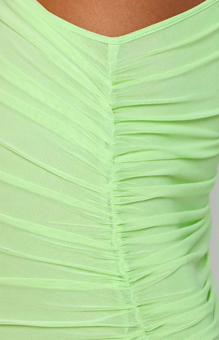 Bridget Lime Midi Dress