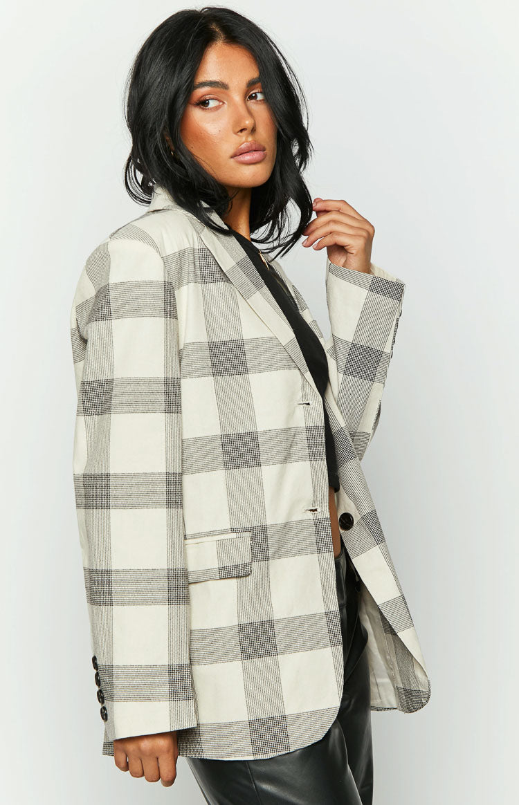 Flowers Check Blazer