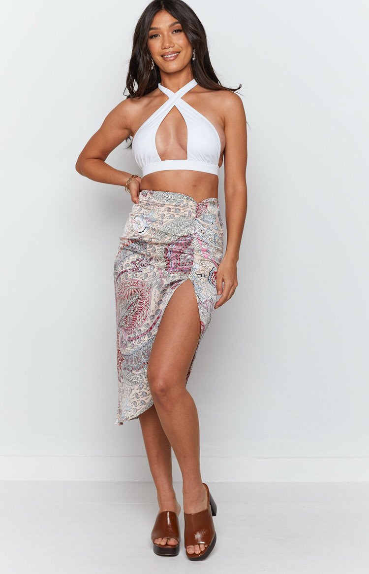 Poolside Midi Skirt Paisley