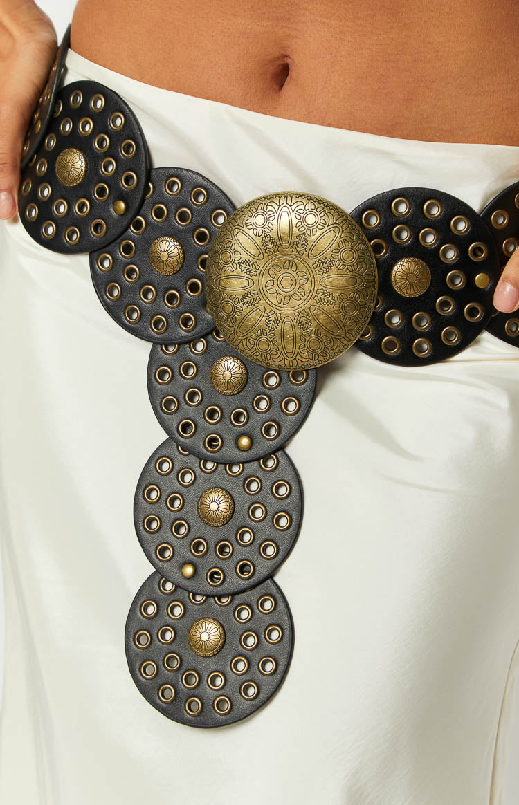 Sadie Black Disc Belt