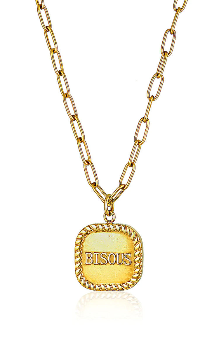 Cendré Bisous Gold Necklace