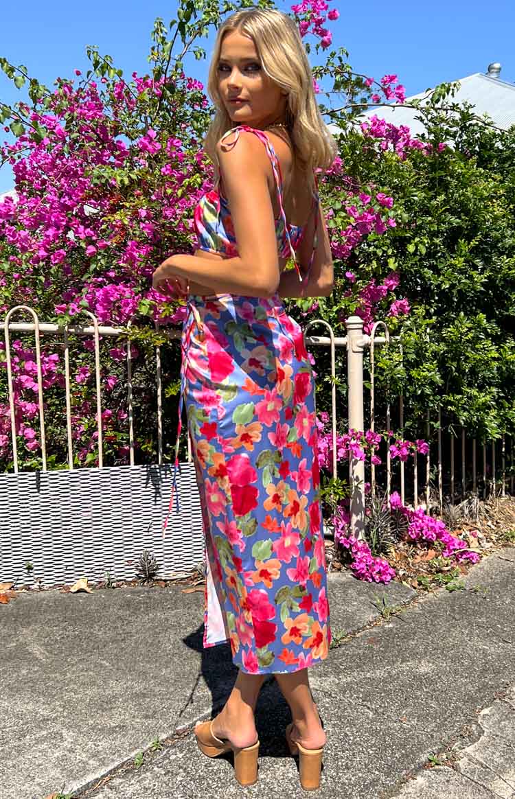 Cyndi Floral Wrap Skirt