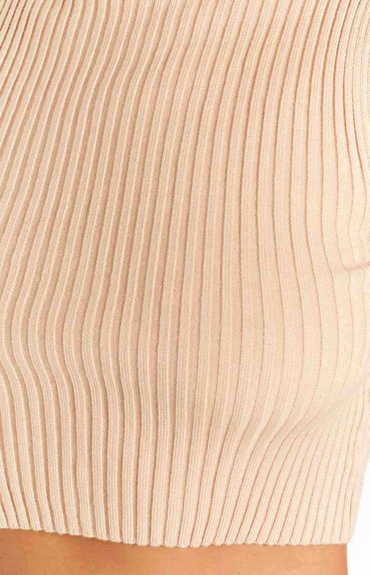Halo Beige Knit Tank