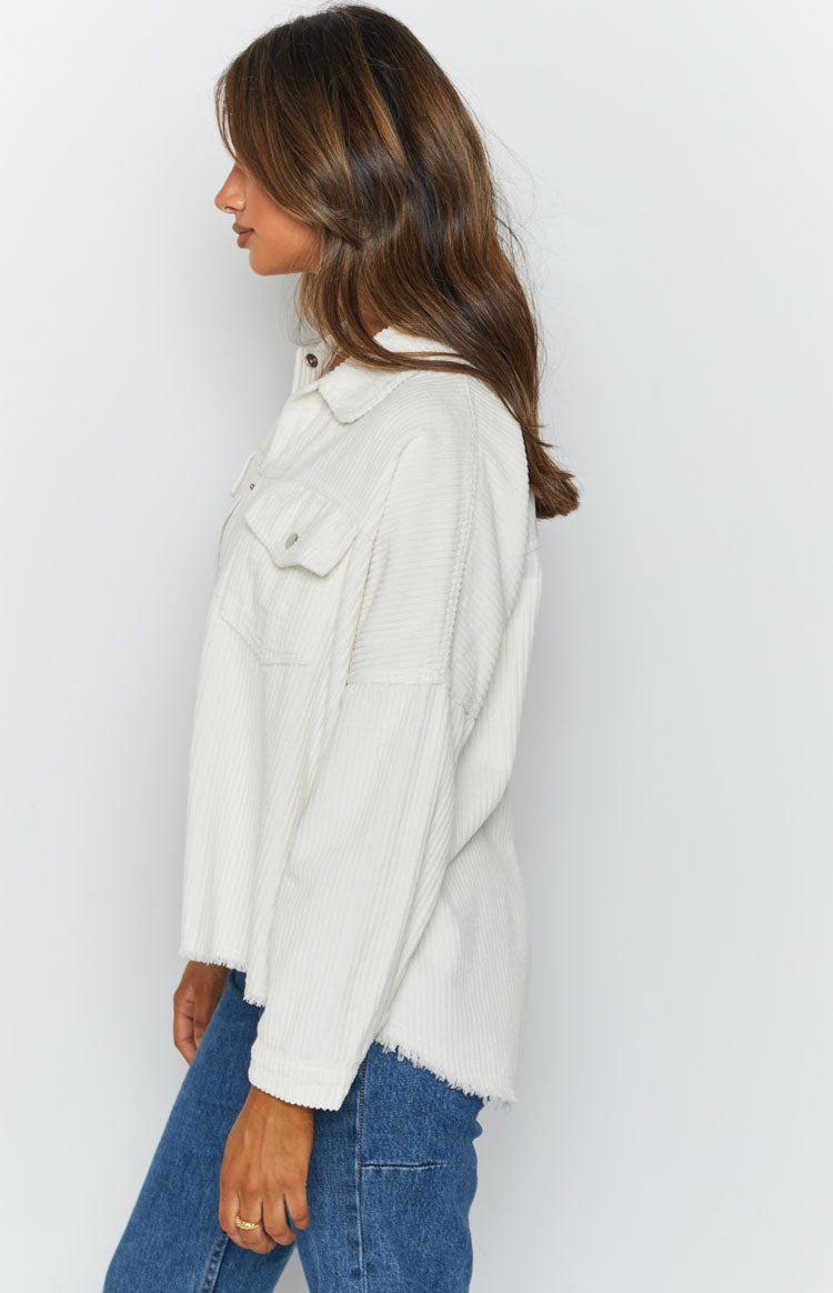 Rayna Cord Jacket Cream