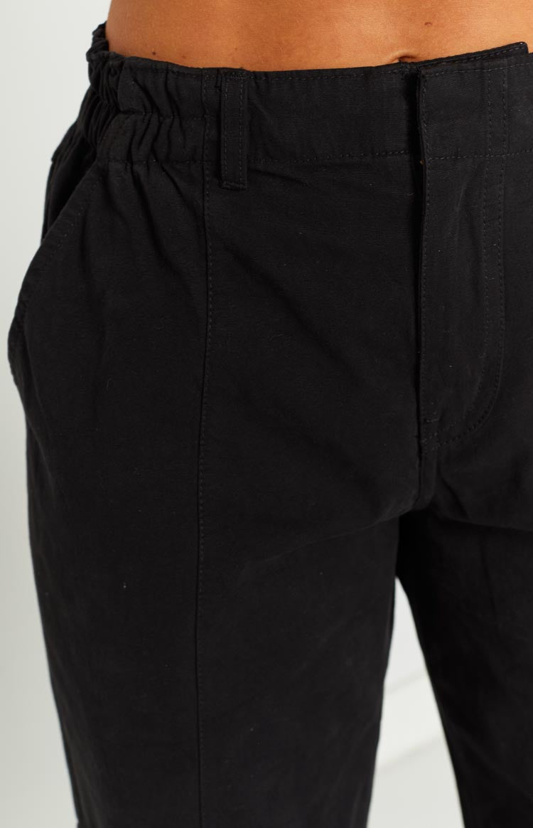 Millie Black Low Rise Cargo Trousers