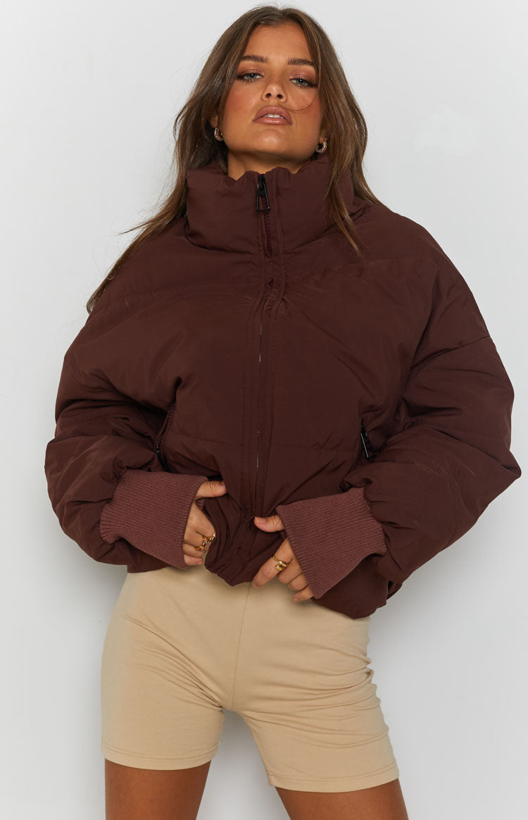 Remi Puffer Jacket Chocolate