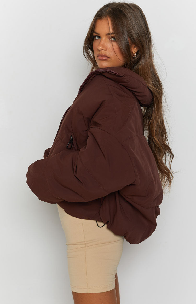 Remi Puffer Jacket Chocolate