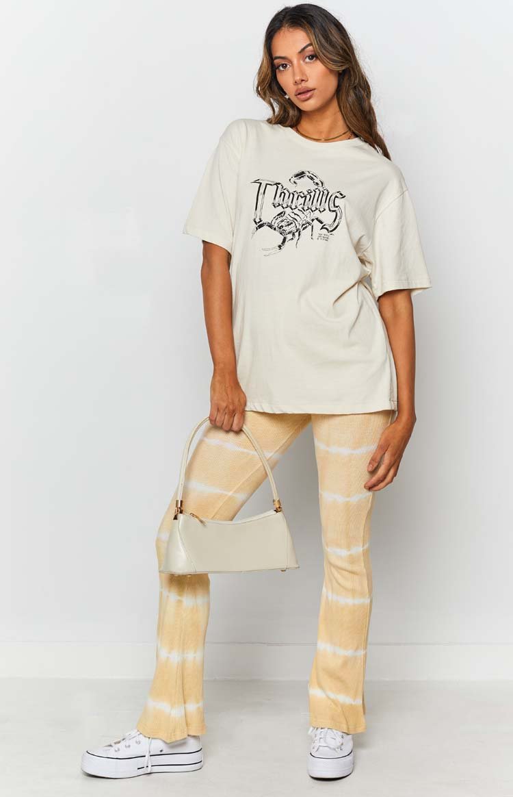 Laroi Tye Dye Flare Pants Yellow