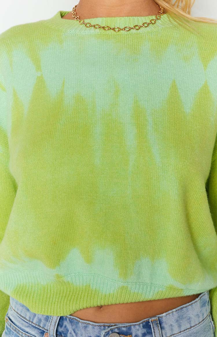 Overland Bleach Sweater Green