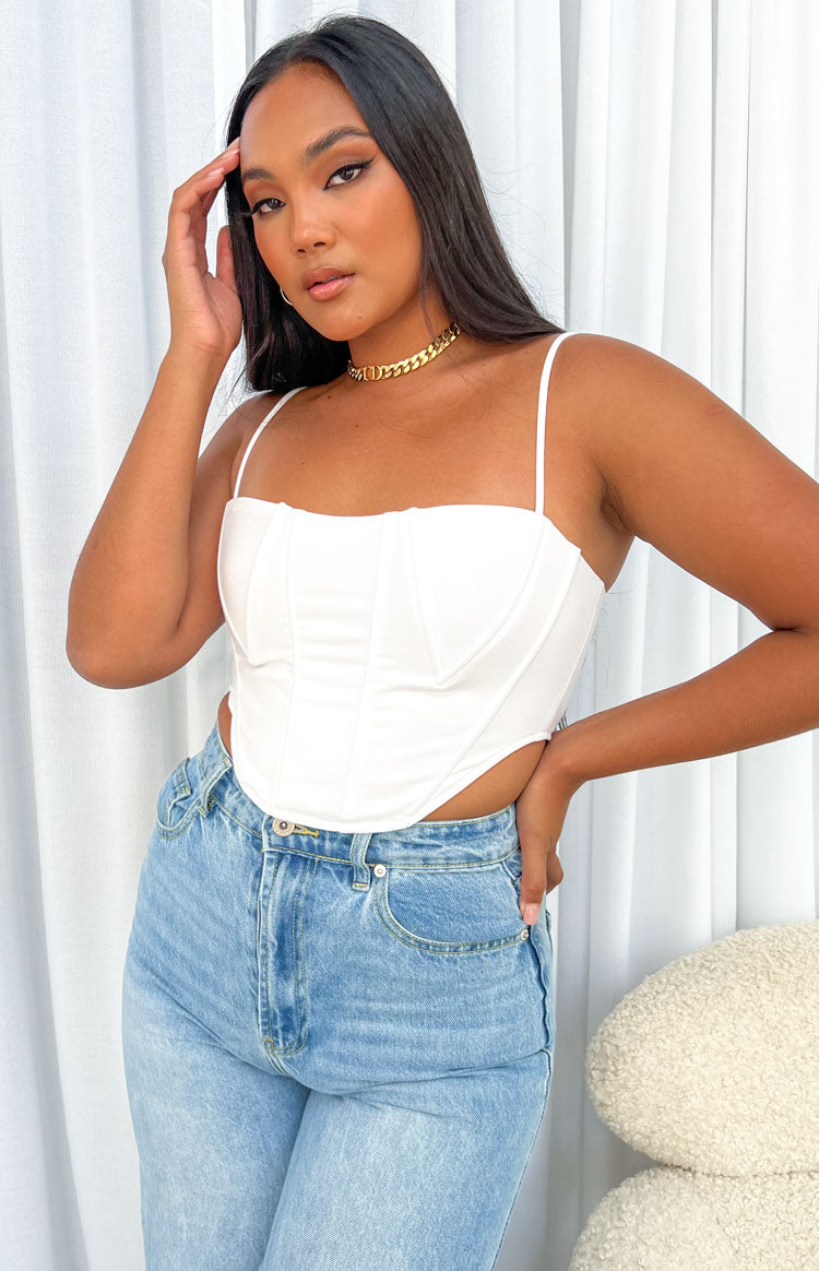Willow White Corset Top