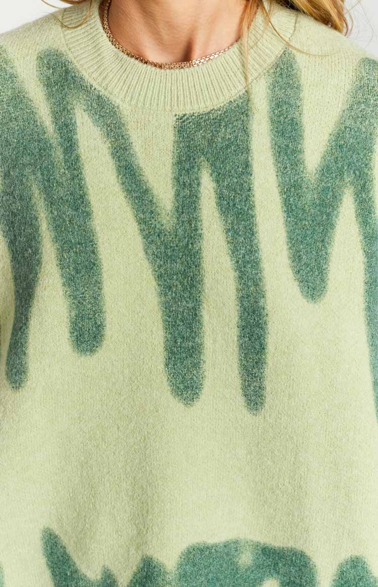 Clemence Oversized Knitted Sweater Green