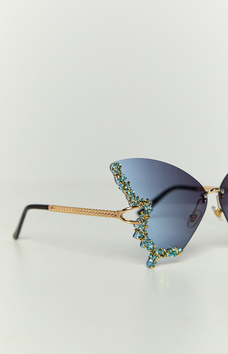 Bodhi Blue Butterfly Sunglasses