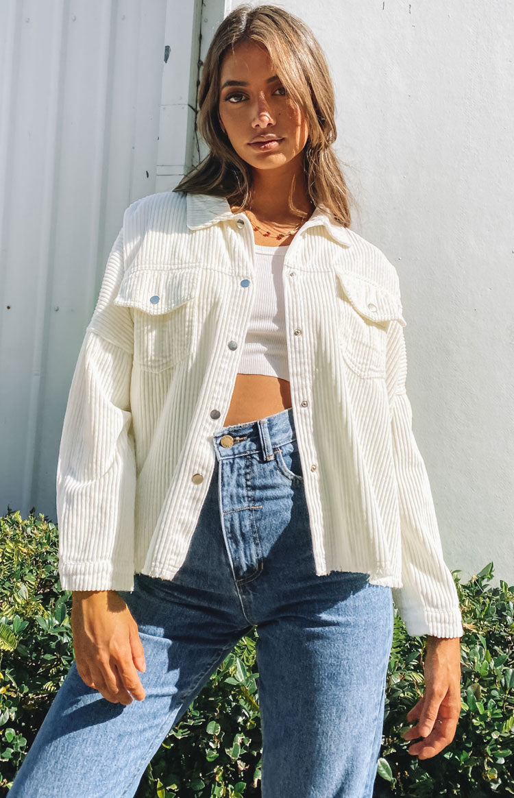 Rayna Cord Jacket Cream