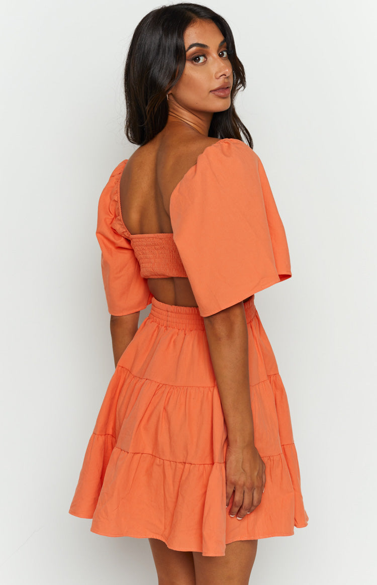 Annemaree Orange Mini Dress