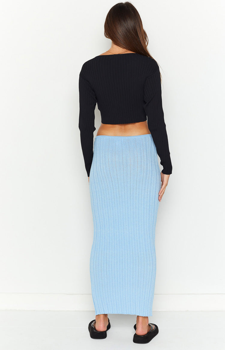 SNDYS Baha Blue Ribbed Skirt