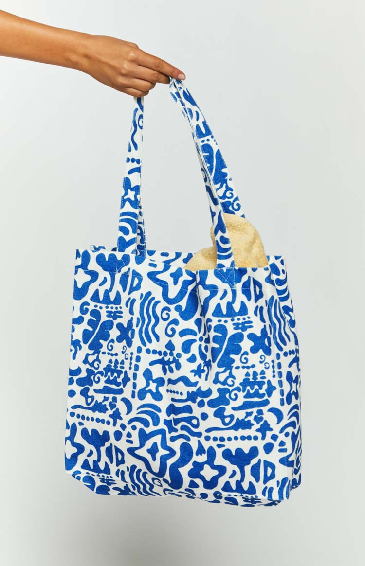 Rome Blue Print Bag