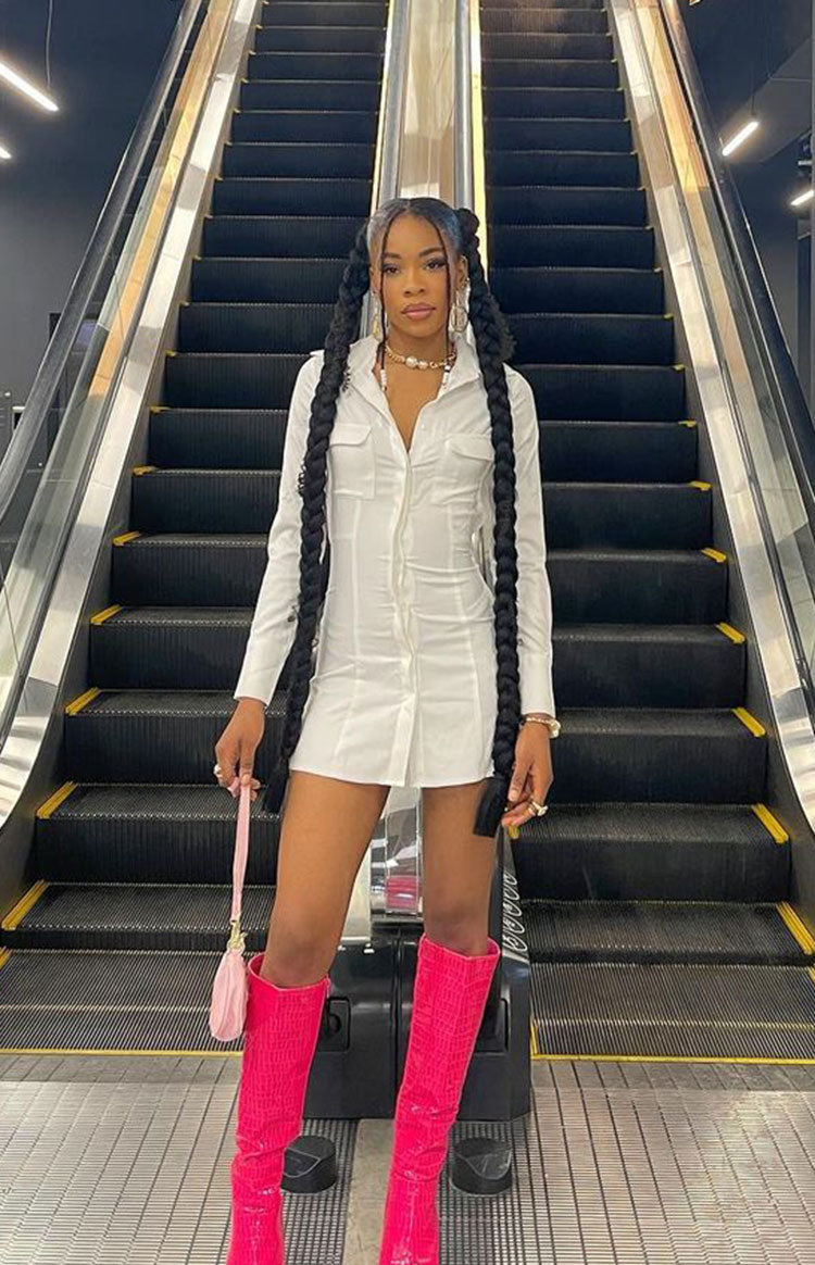 Boss Chick White Mini Dress