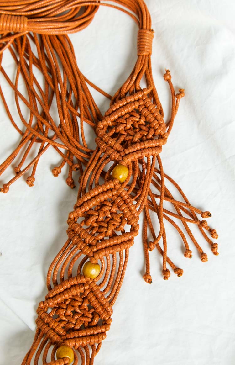 Savani Brown Braided Belt