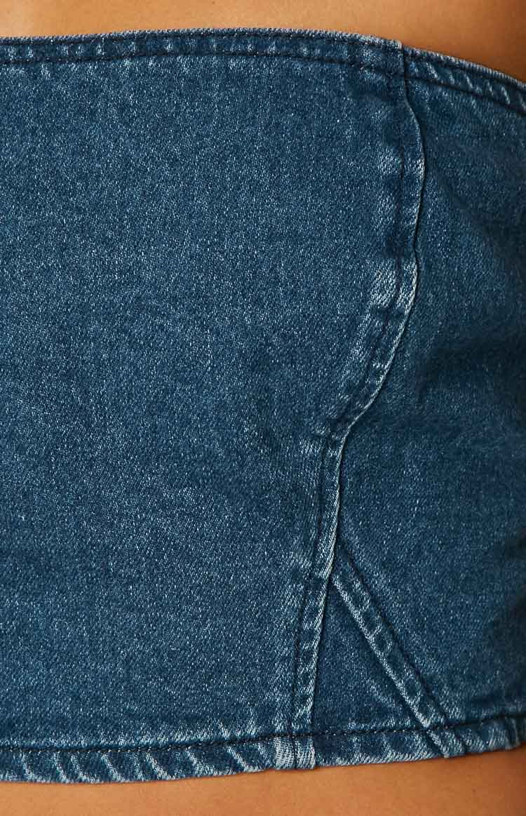 Elouise Denim Tube Top