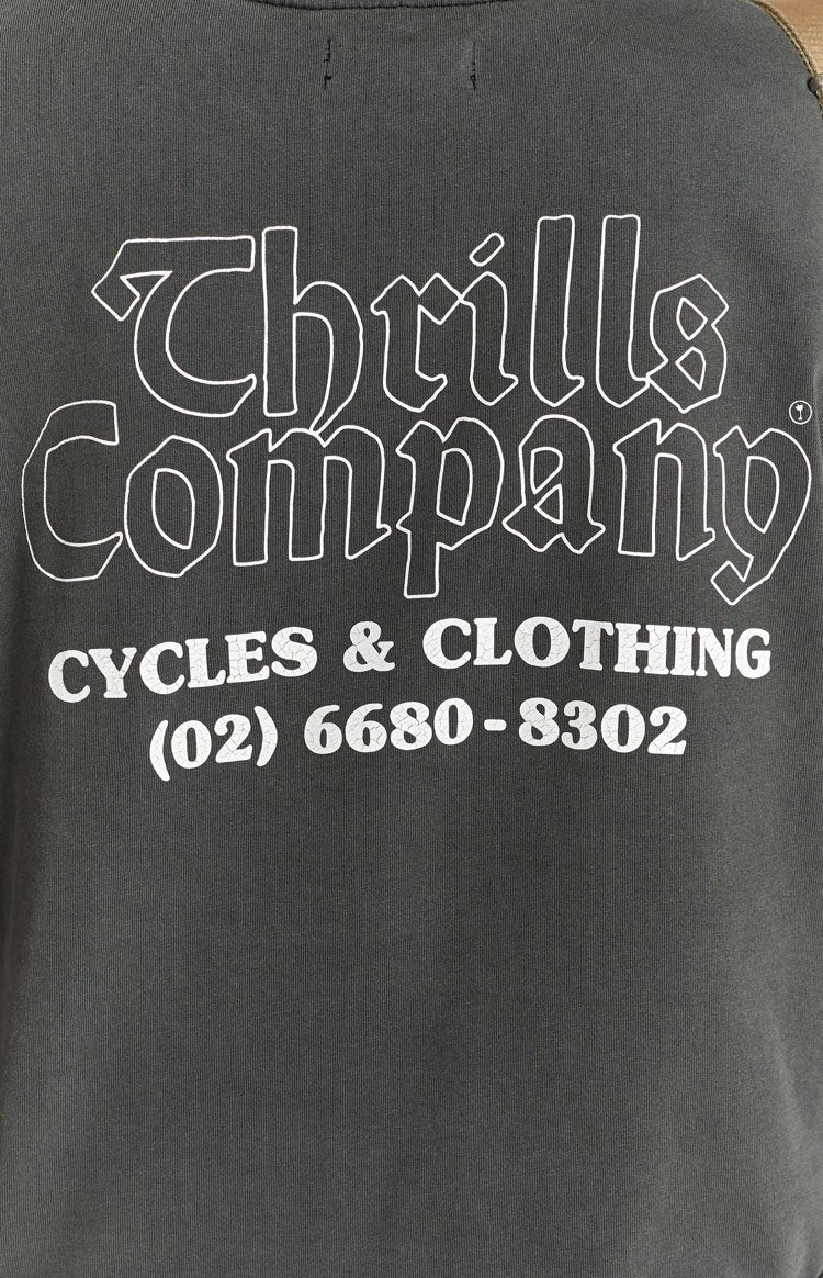 Thrills Sacred Merch Crop LS Tee - Merch Black