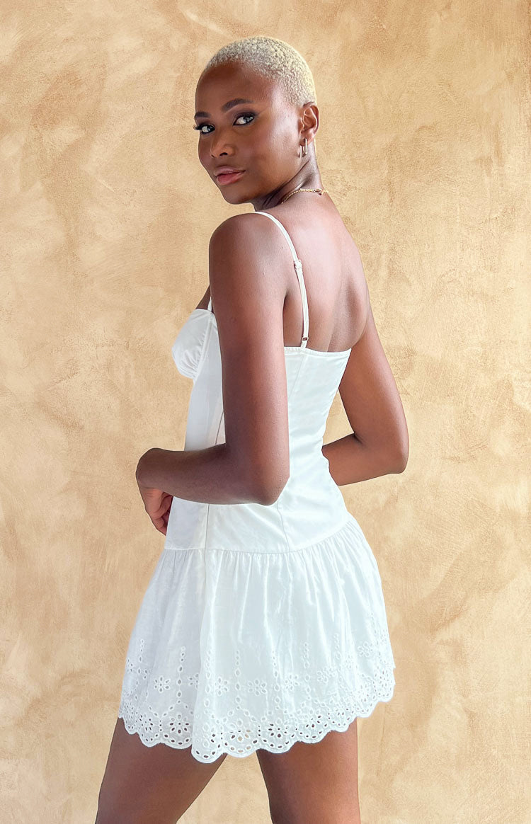 Kinslee White Mini Dress