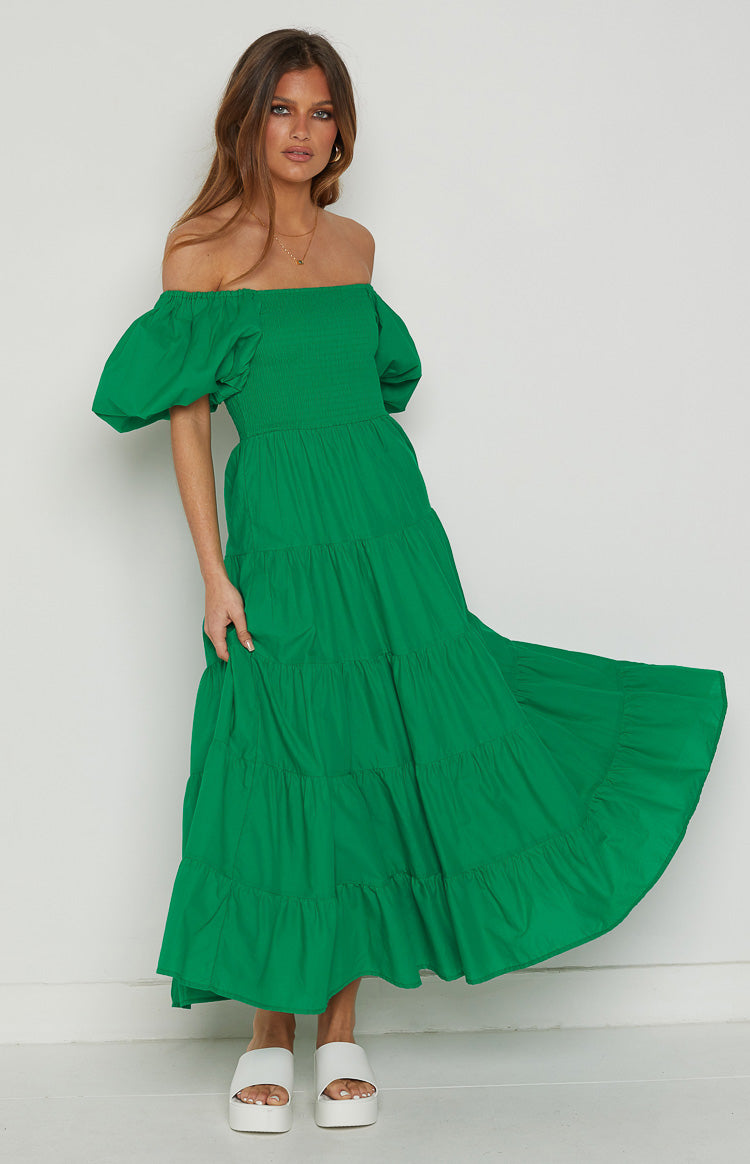 Mayfair Green Midi Dress