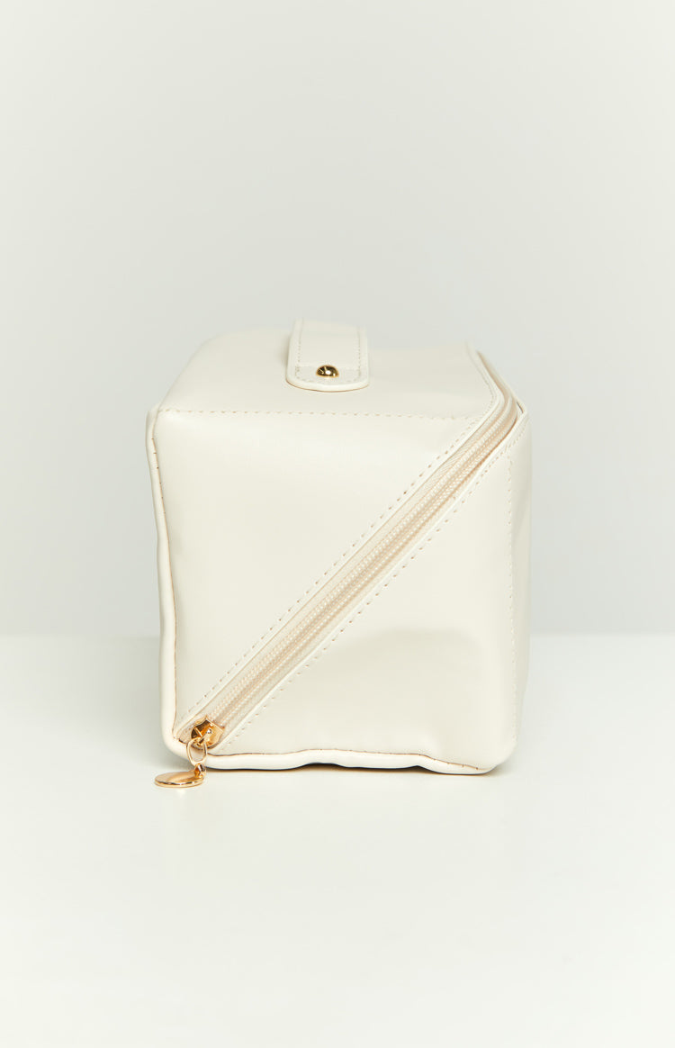 Jovie Cream Travel Cosmetic Bag