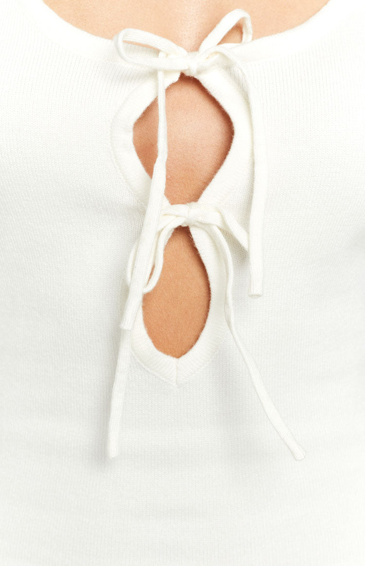 Miella White Midi Dress