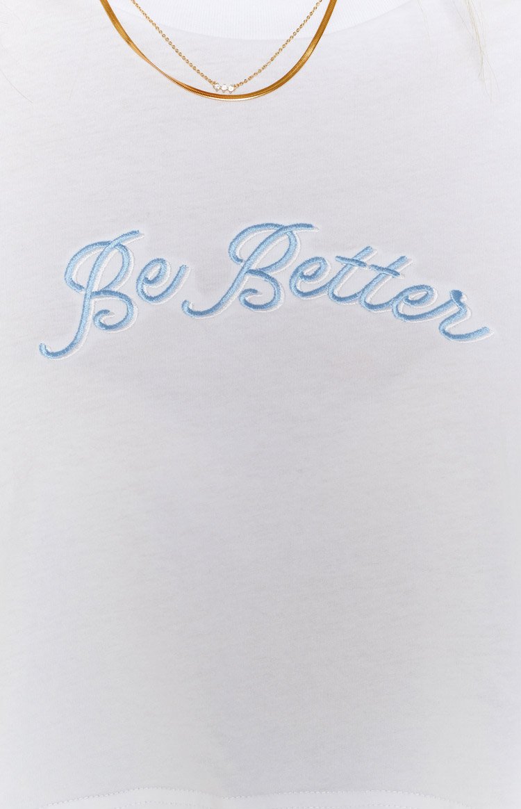 Be Better Crop Top White