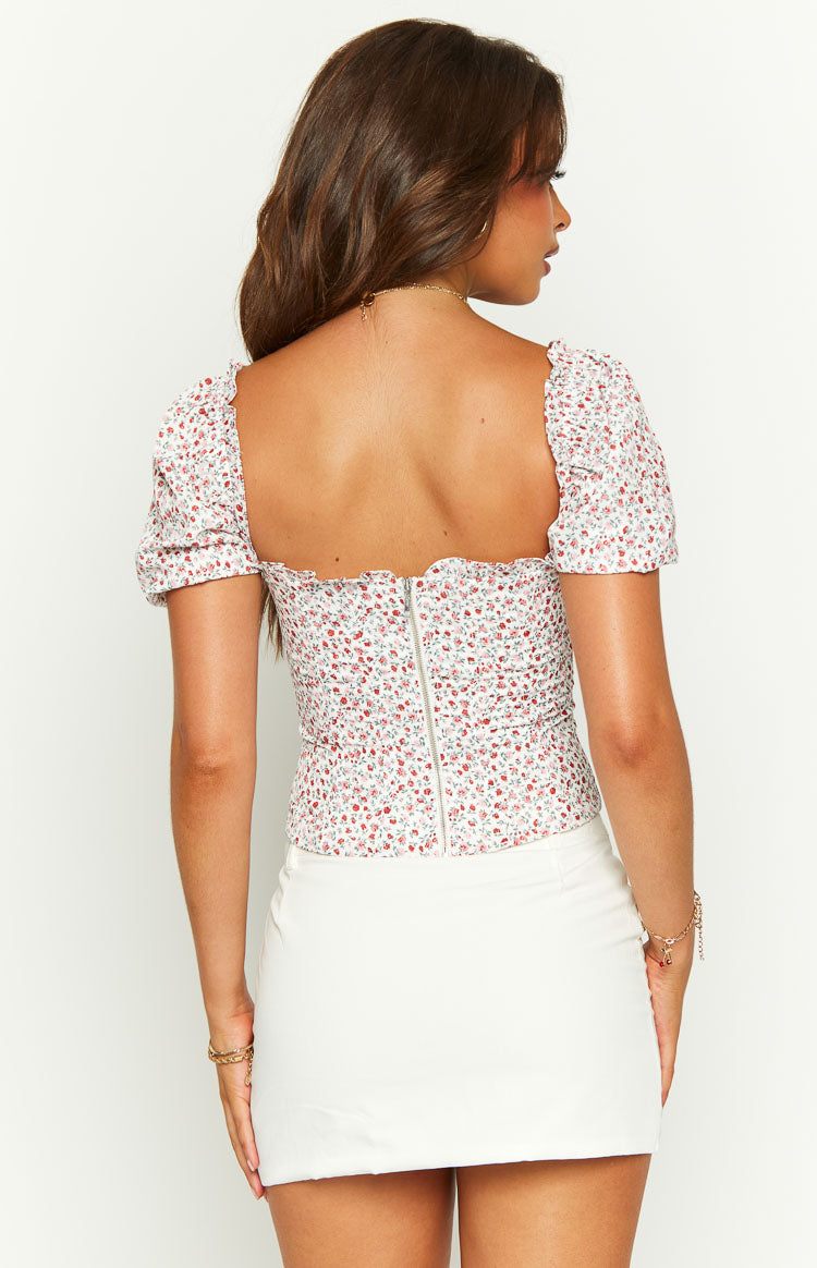 Kyla Floral Puff Sleeve Top