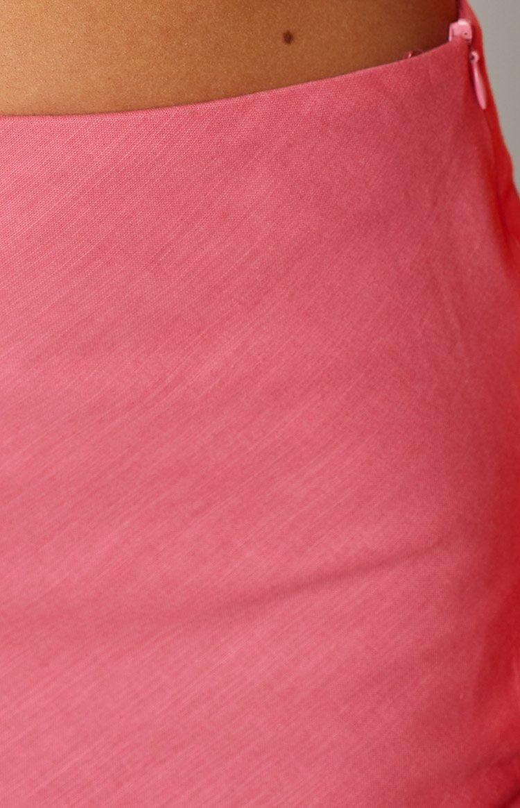 Wyatt Pink Mini Skirt