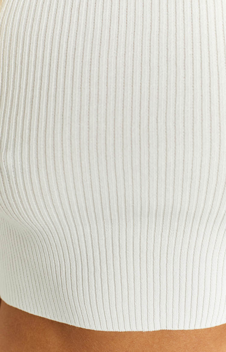 Wild Side White Backless Top