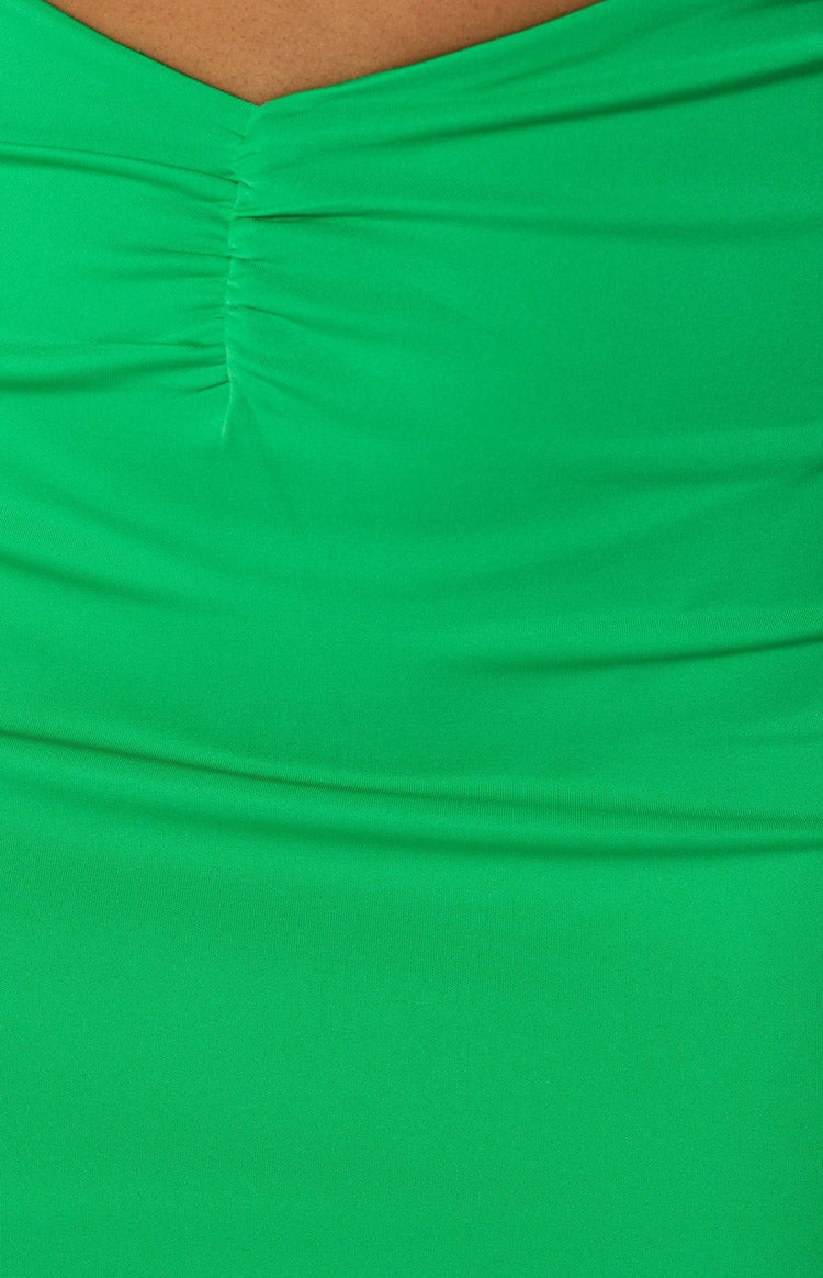 Sofia Halter Midi Dress Green