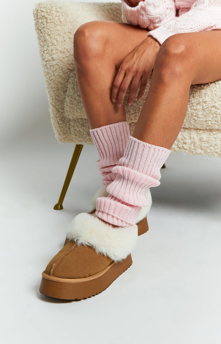 Issy Pink Leg Warmers