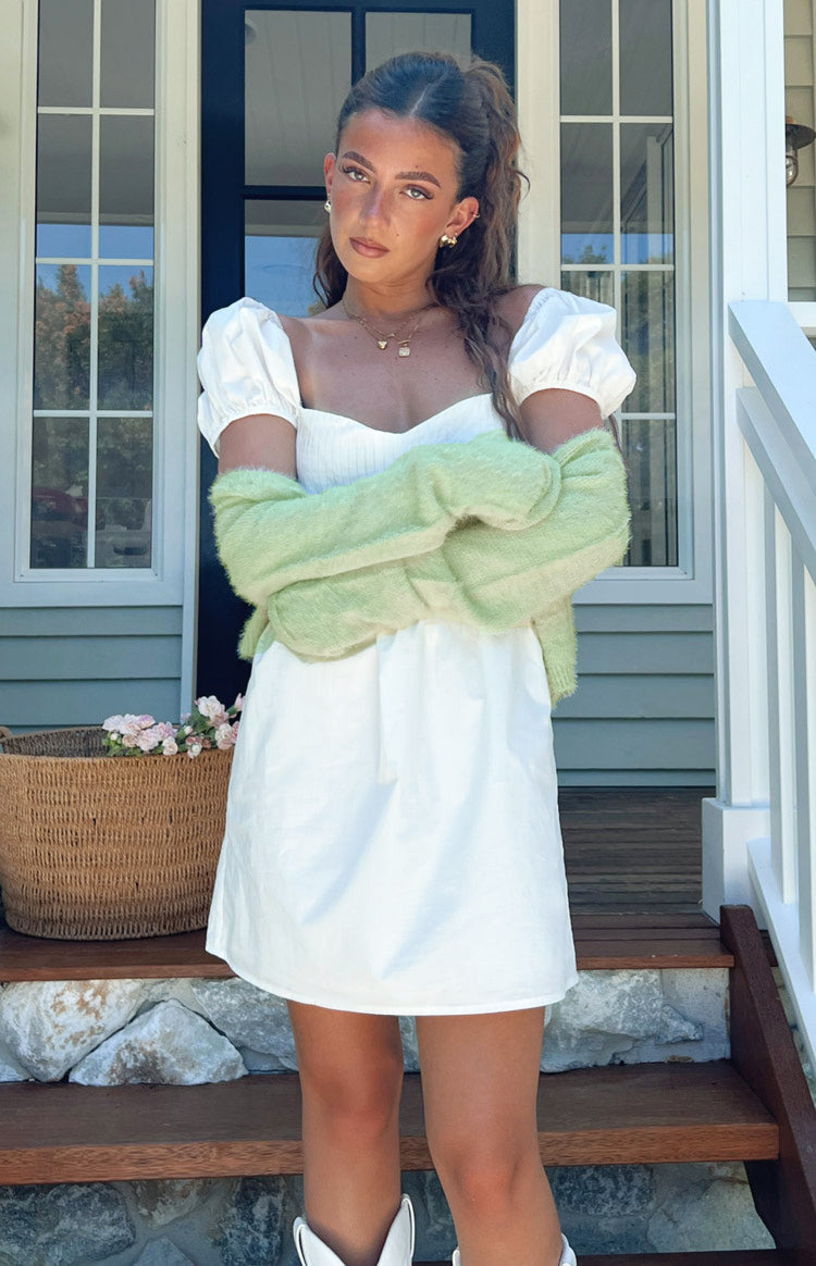 Shelly Sage Fluffy Knit Sweater