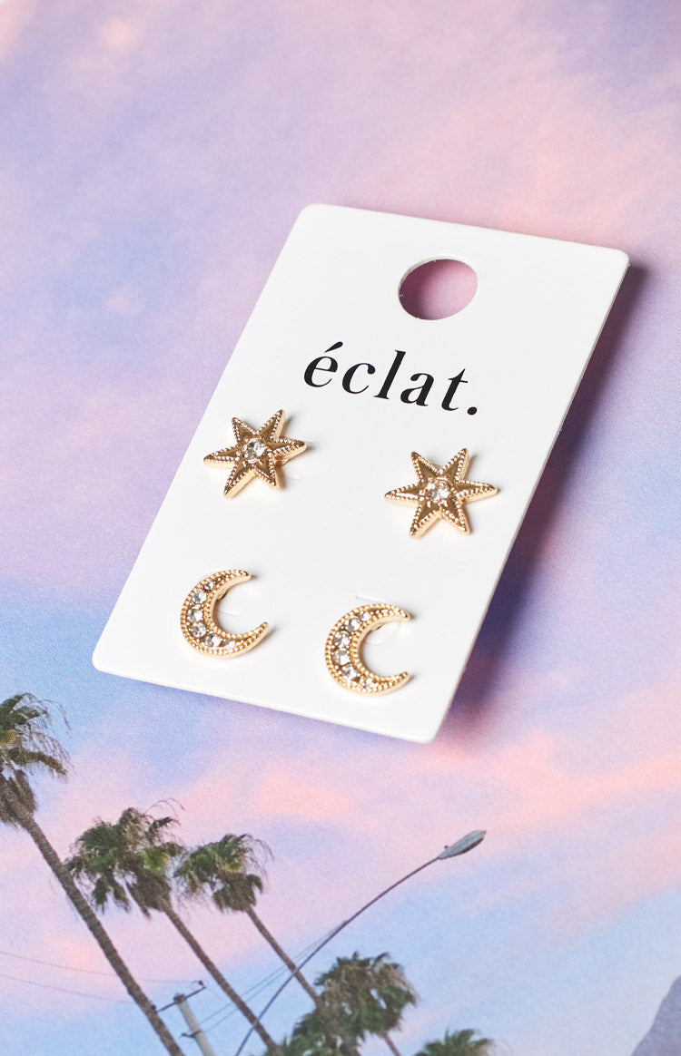 Eclat Stars and Moons Earring Set