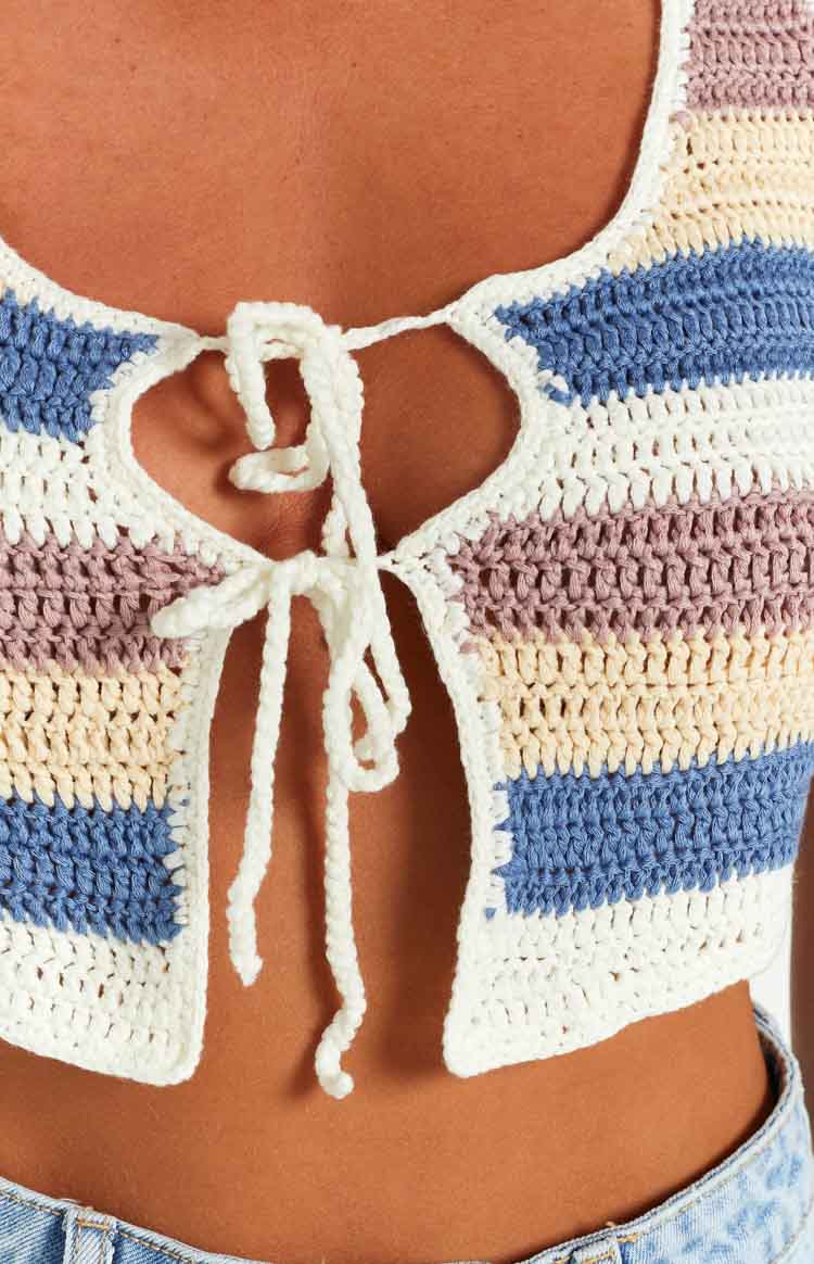 Rosita Stripe Crochet Tank