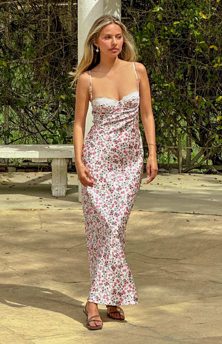 Scarlette White Floral Maxi Dress