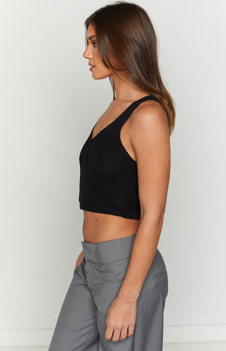 Ferrerah Black Ribbed Vest