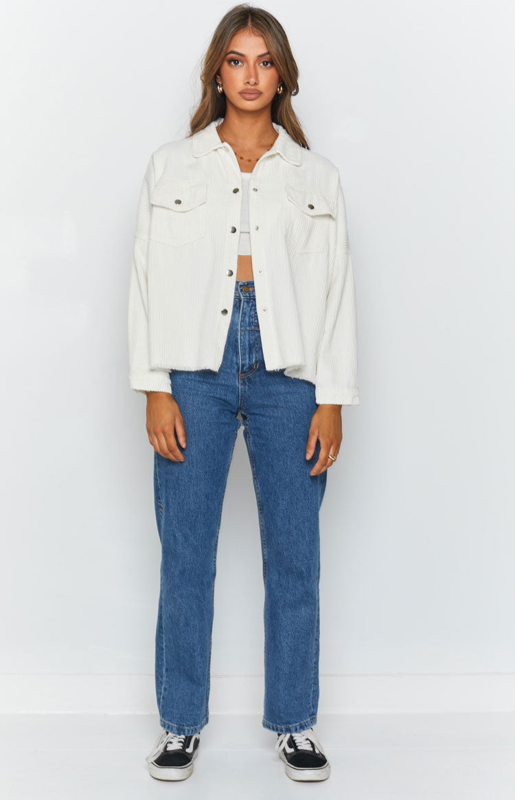 Rayna Cord Jacket Cream