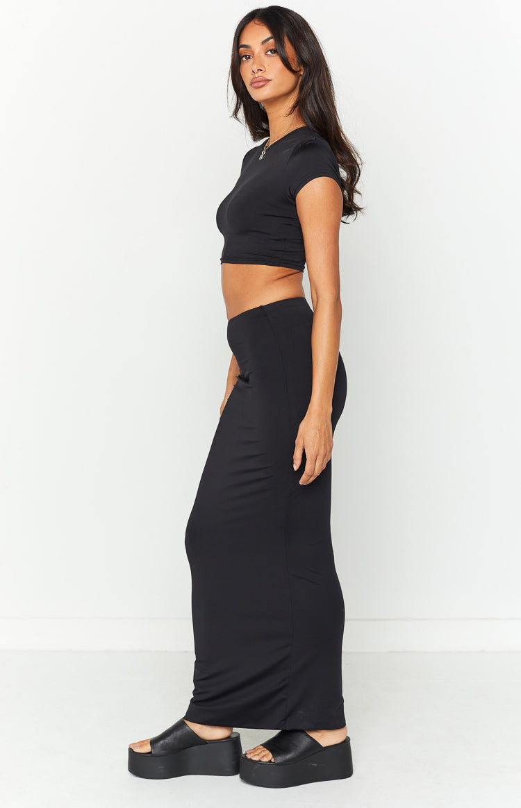 Amore Black Maxi Skirt