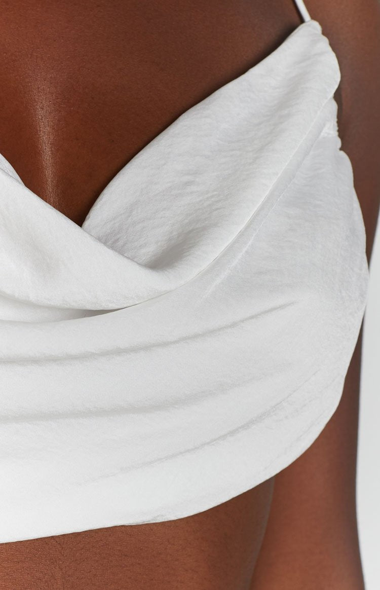 Lioness Born To Be Wild Crop Top White