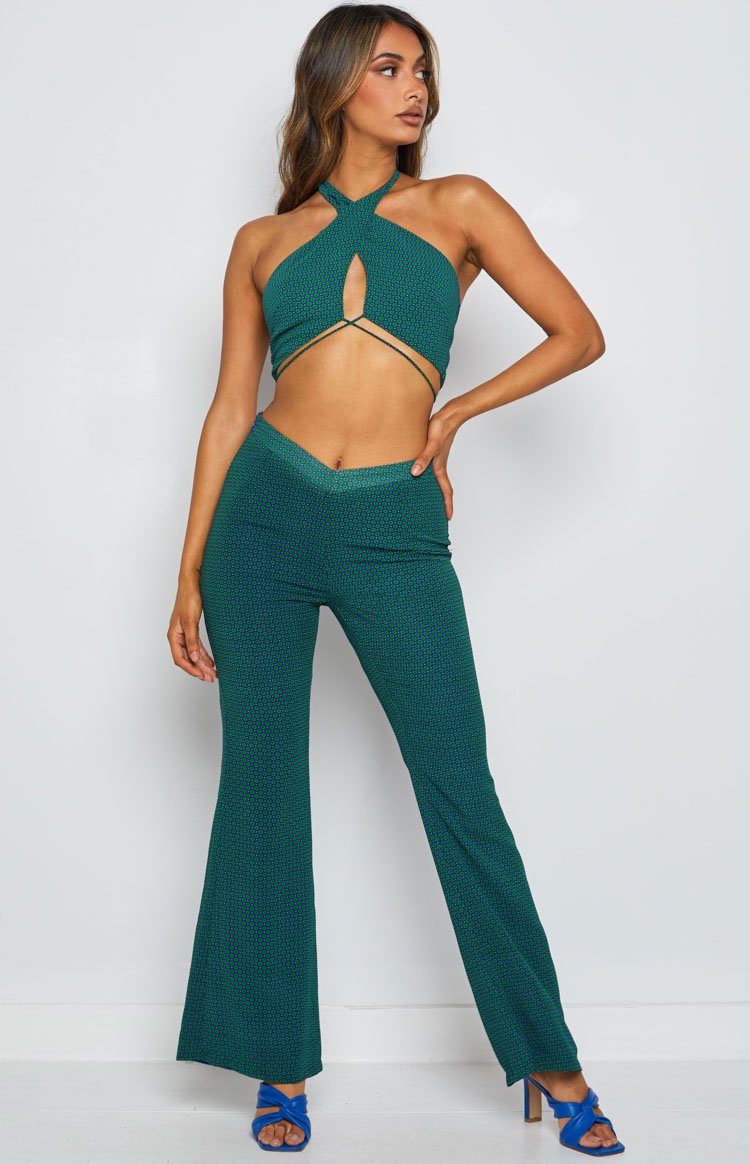 Clifford Teal Halter Top