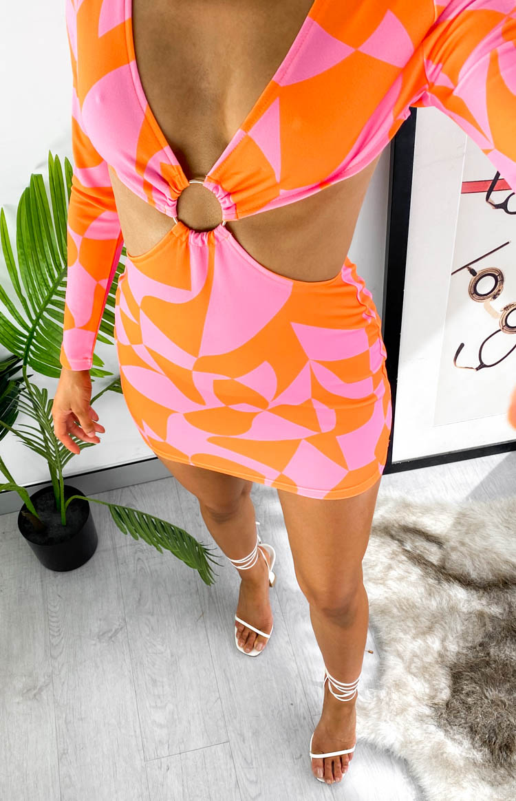 Heavenfaced Pink Mini Dress