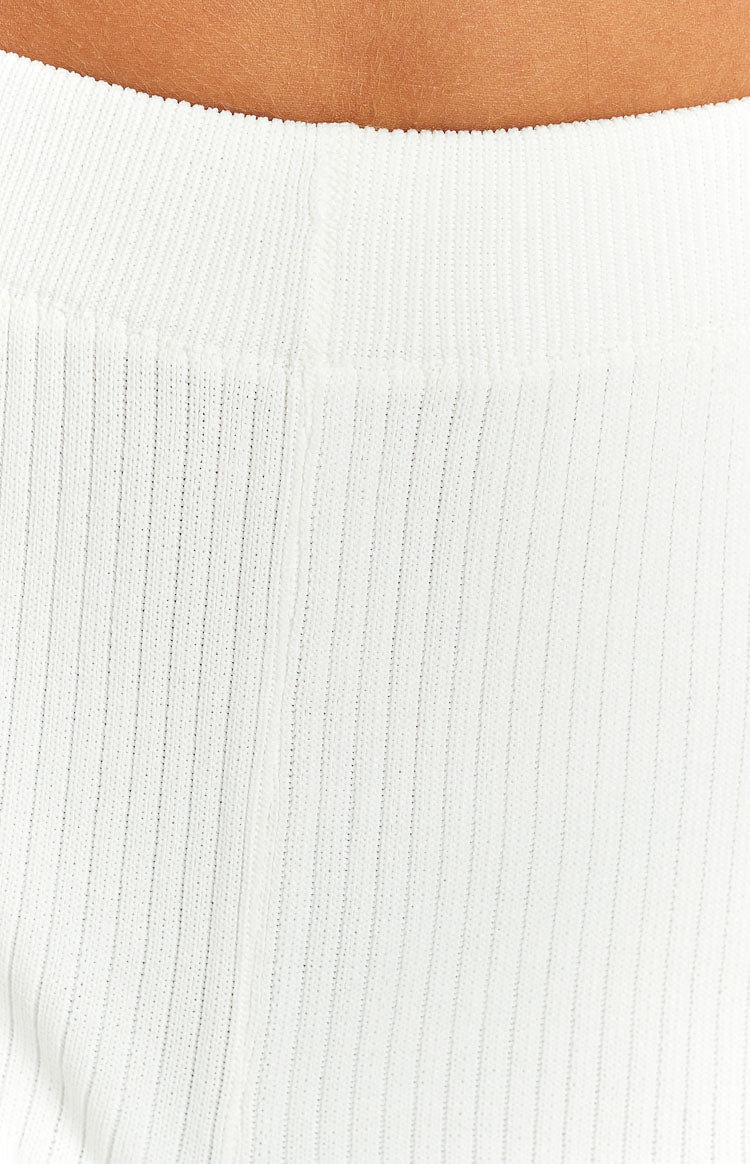 Zaylee White Knit Pants