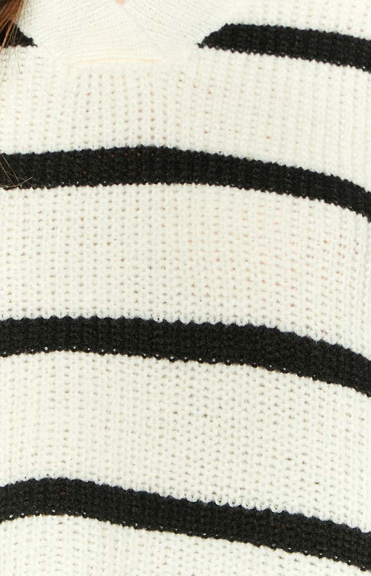 Jolly Black Striped Sweater