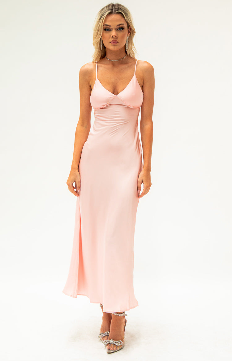 Lissandra Pink Formal Maxi Dress