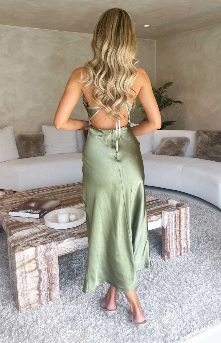 Ariella Olive Midi Dress